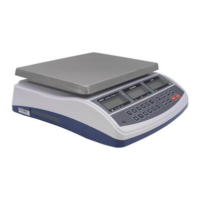 Tællevægt 30 kg x 10 g (e = 10 g) med 230x300 mm vejeplade og Li-Ion batteripakke